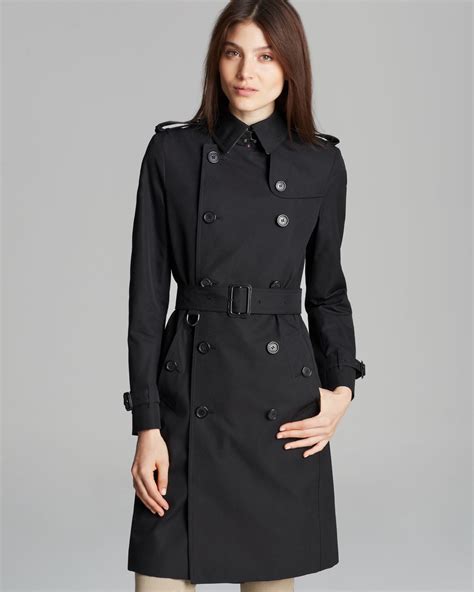 burberry kensington long trench black|burberry kensington trench coat women's.